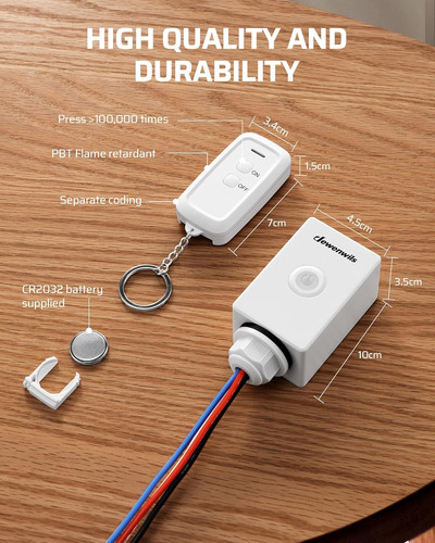 Remote control light switch - remote,