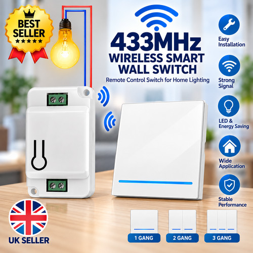 433mhz wireless smart wall - 433mhz,