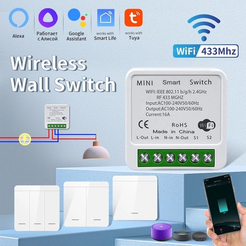 433mhz wireless smart wall - wireless,